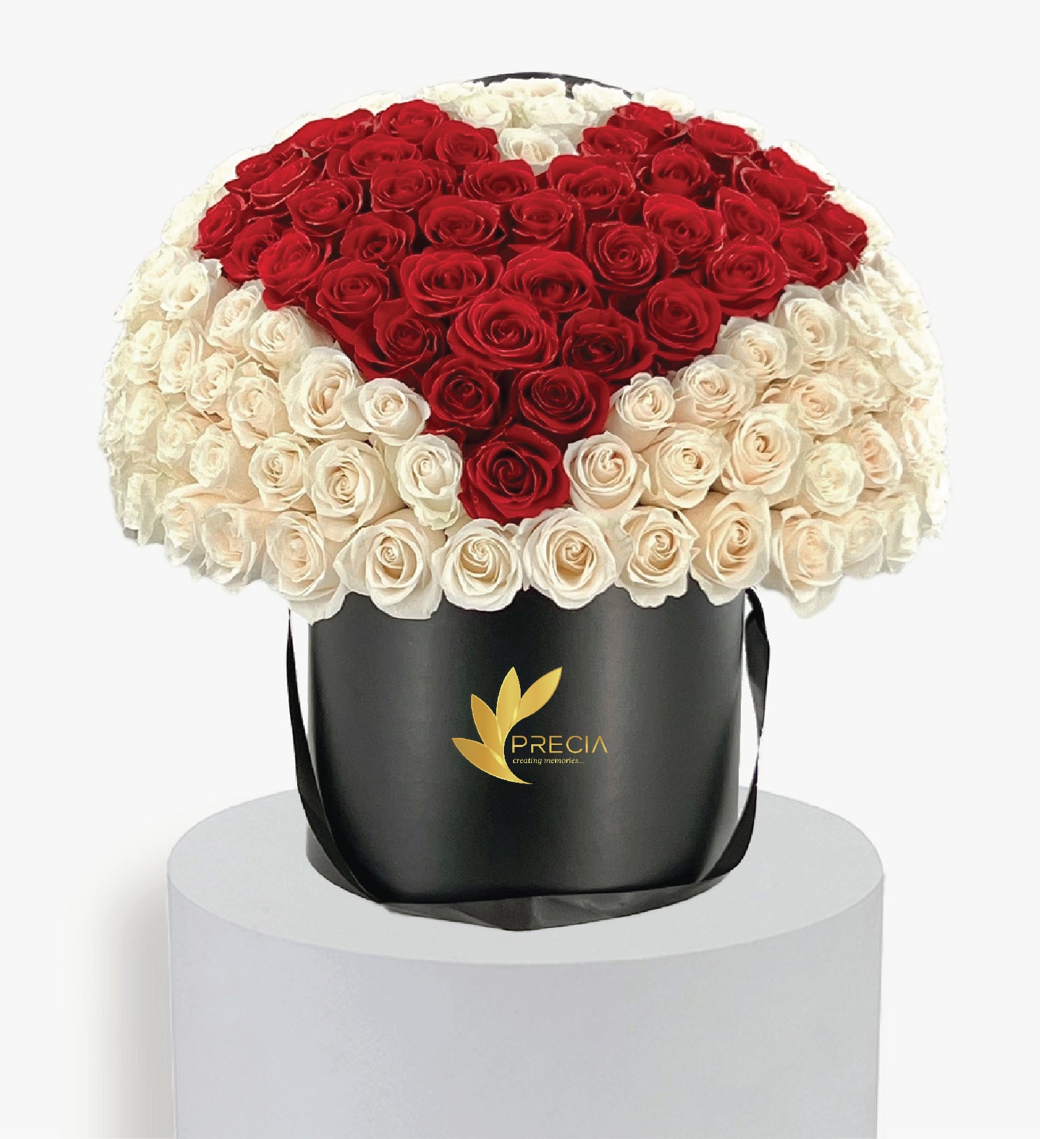 Large Signature Red Heart Rose Box