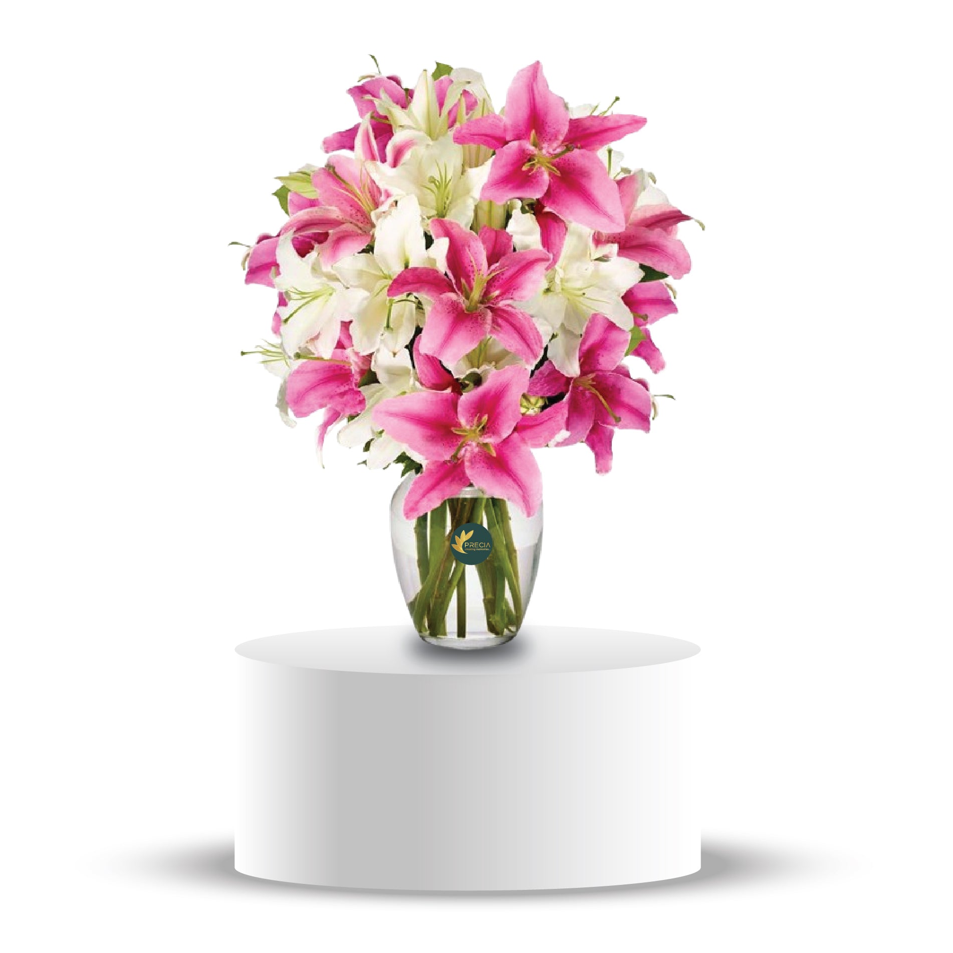 Stunning Pink & White Lilies