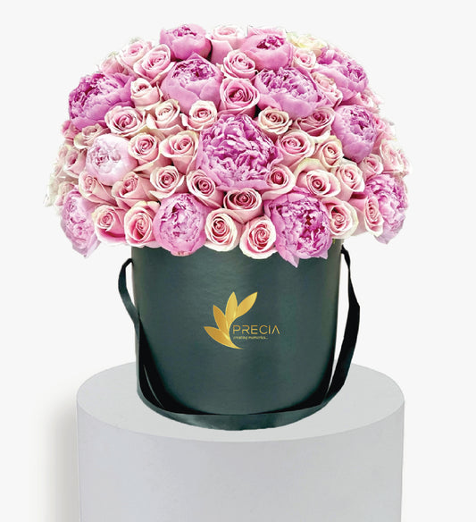 Pink Roses and peony