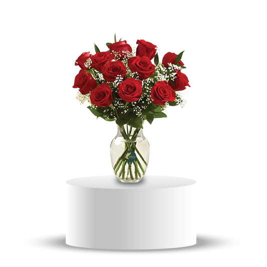 Romantic Red Roses .