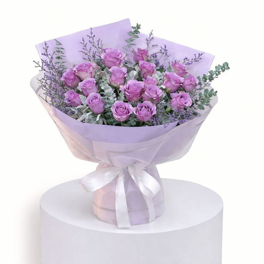 Purple Rose Bouquet.