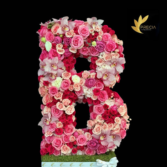 Letter B Flower Arrangement