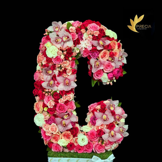 Letter C Flower Arrangement