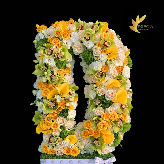 Letter D Flower Arrangement