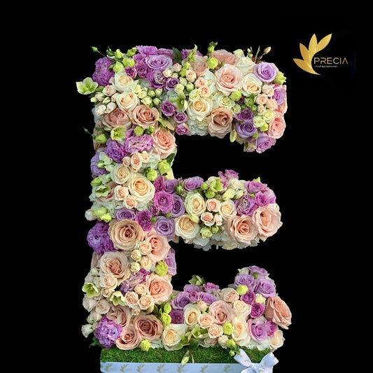 Letter E Flower Arrangement