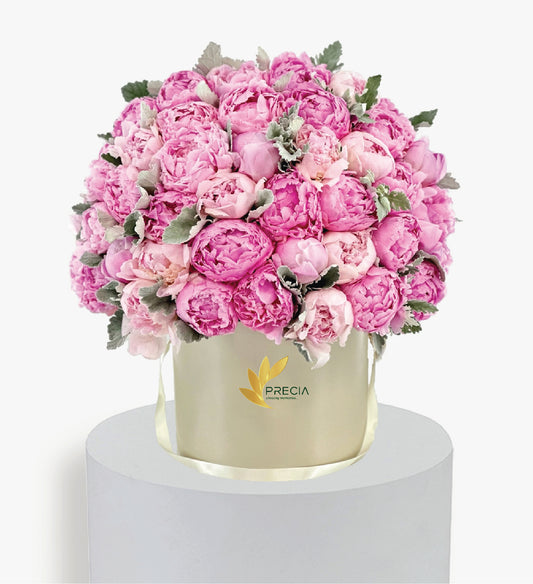 Extravagant Pink Peony Box