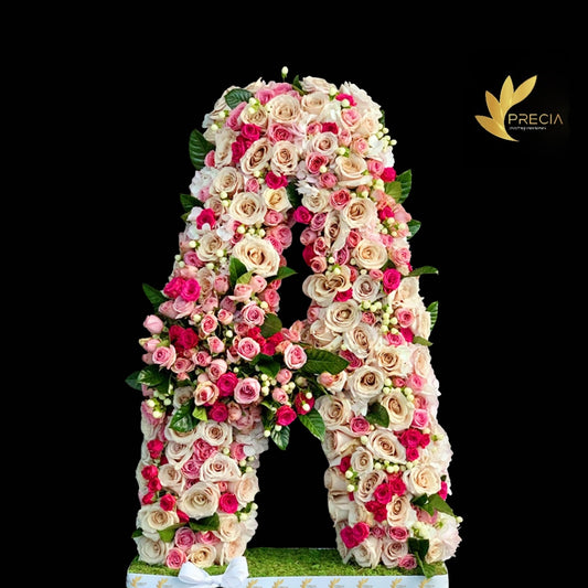 Letter A Flower Arrangement