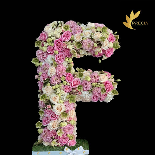 Letter F Flower Arrangement