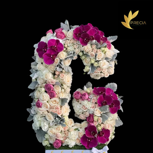 Letter G Flower Arrangement