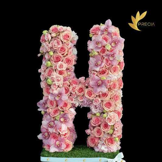 Letter H Flower Arrangement
