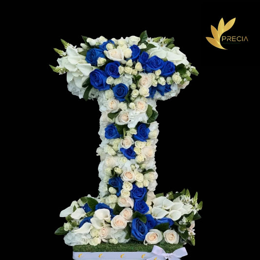 Letter I Flower Arrangement