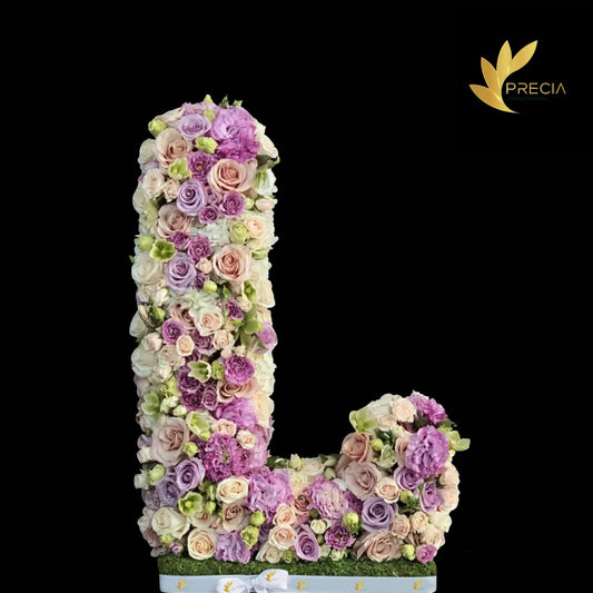 Letter L Flower Arrangement