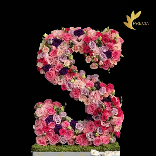 Letter S Flower Arrangement