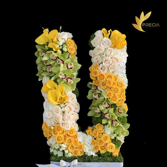 Letter U Flower Arrangement