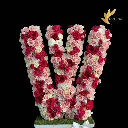 Letter W Flower Arrangement
