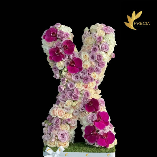 Letter X Flower Arrangement