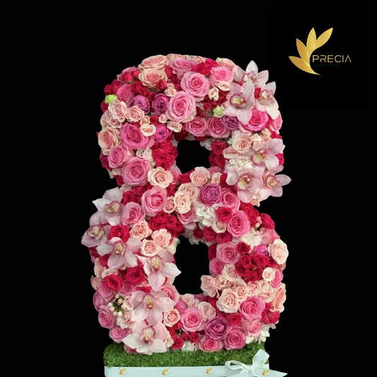 Number 8 Flower Arrangement