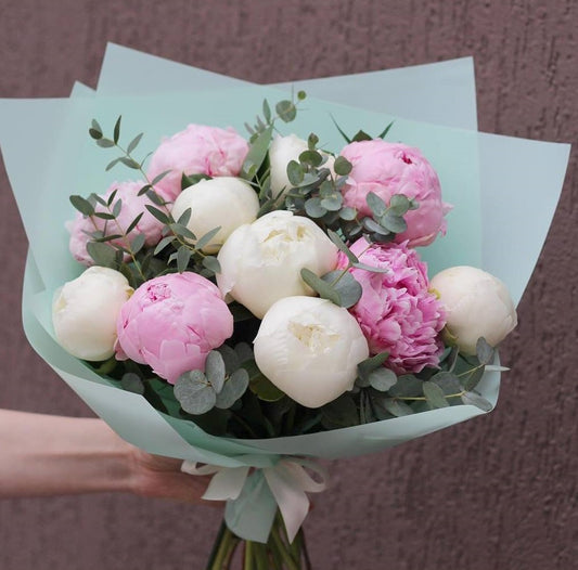 White & Pink Peonies